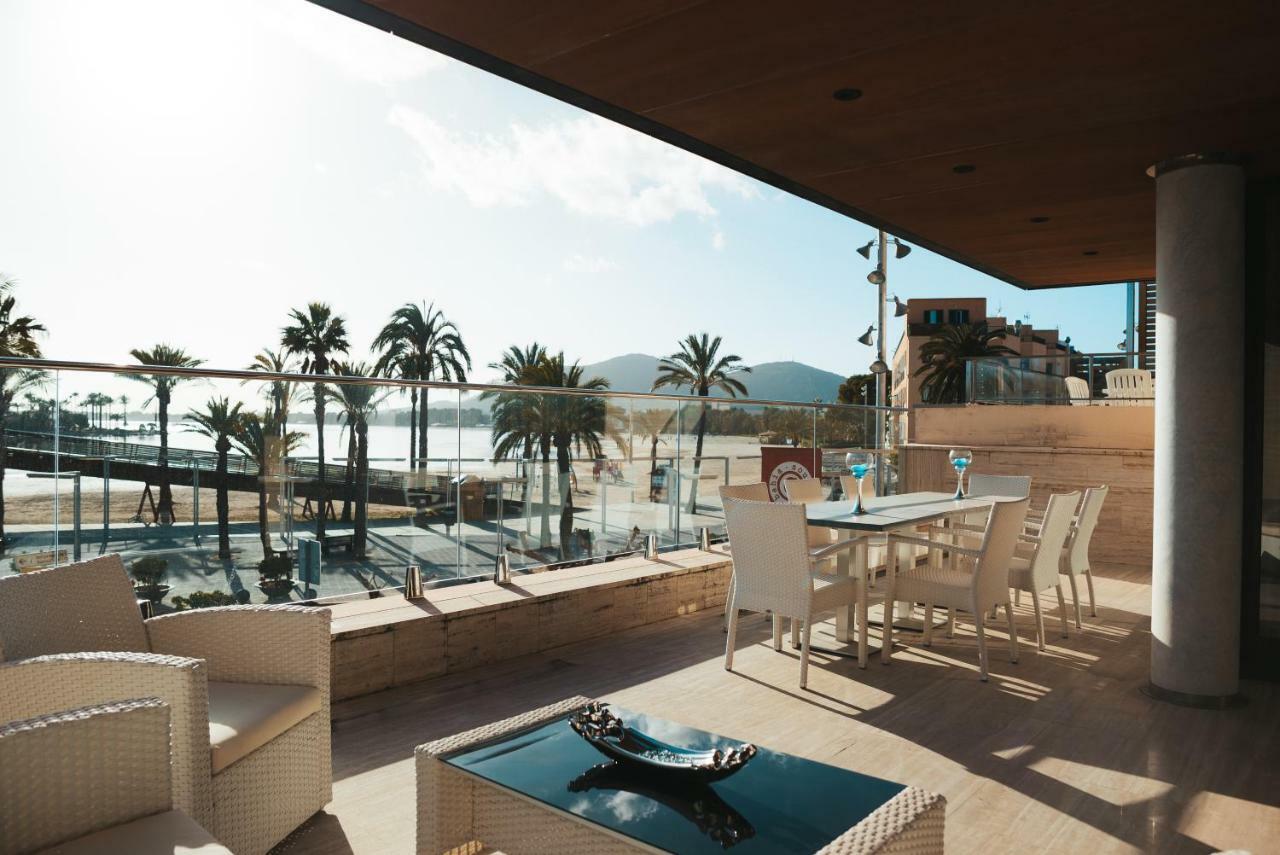 Grand Terrace Apartment In Puerto De Alcudia Exteriör bild